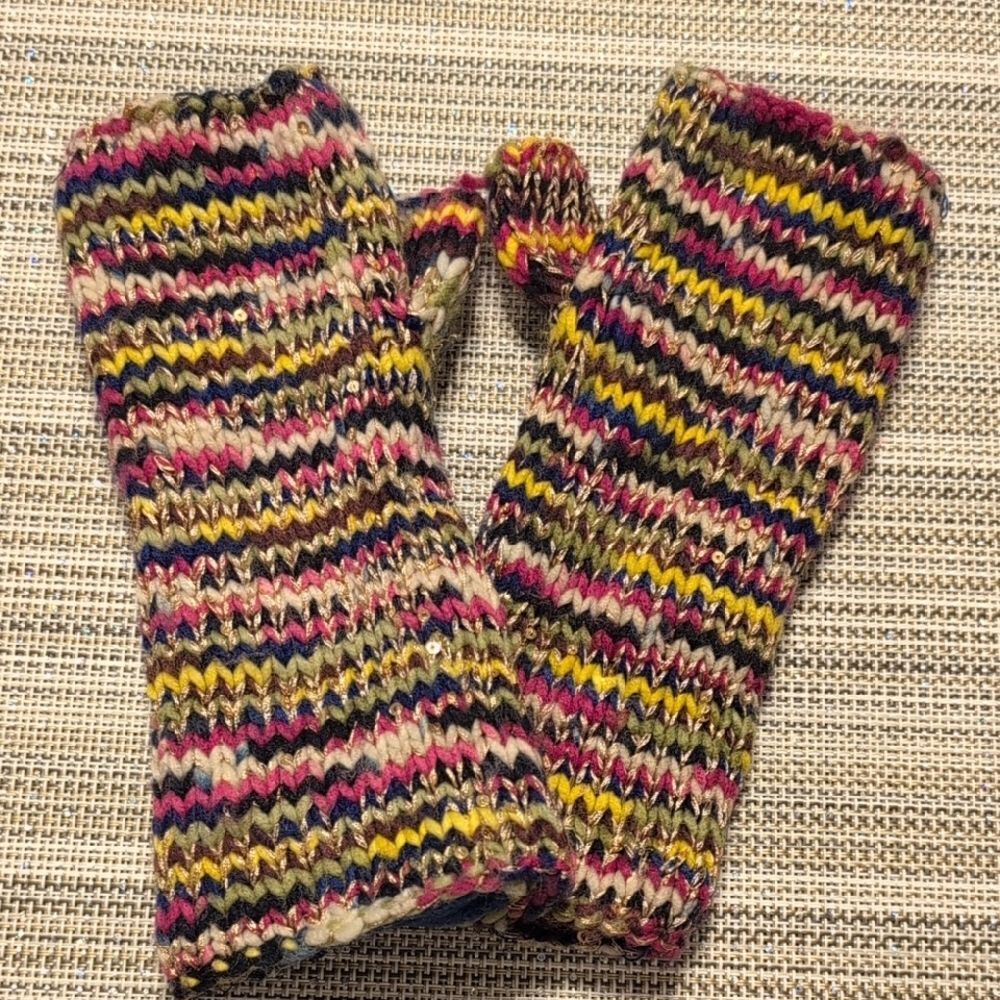 Colorful Knit Mittens